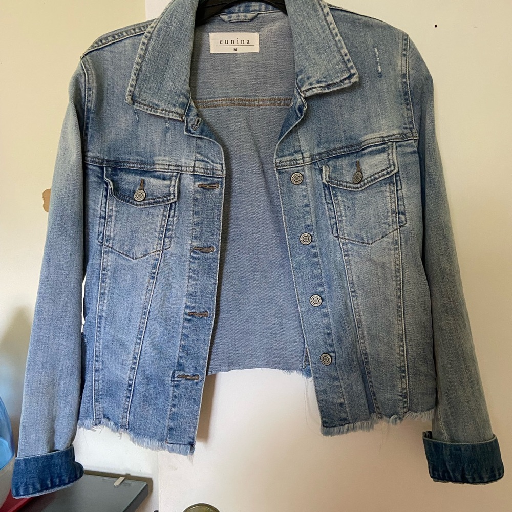 Eunina Blue Jean Jacket Classic Style